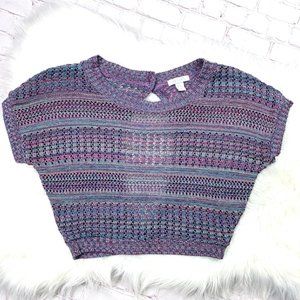 NWOT |•dELiA*s •| Open Back Multi-Color Sweater